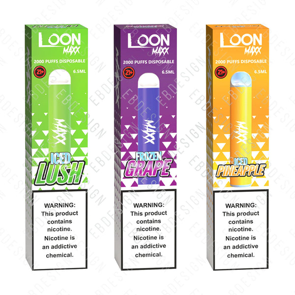 LOON MAXX Disposable Vape | 2000 Puffs per E-cig | Cheap Online EBDesign LOON MAXX Disposable Vape | 2000 Puffs per E-cig | Cheap Online EBDesign