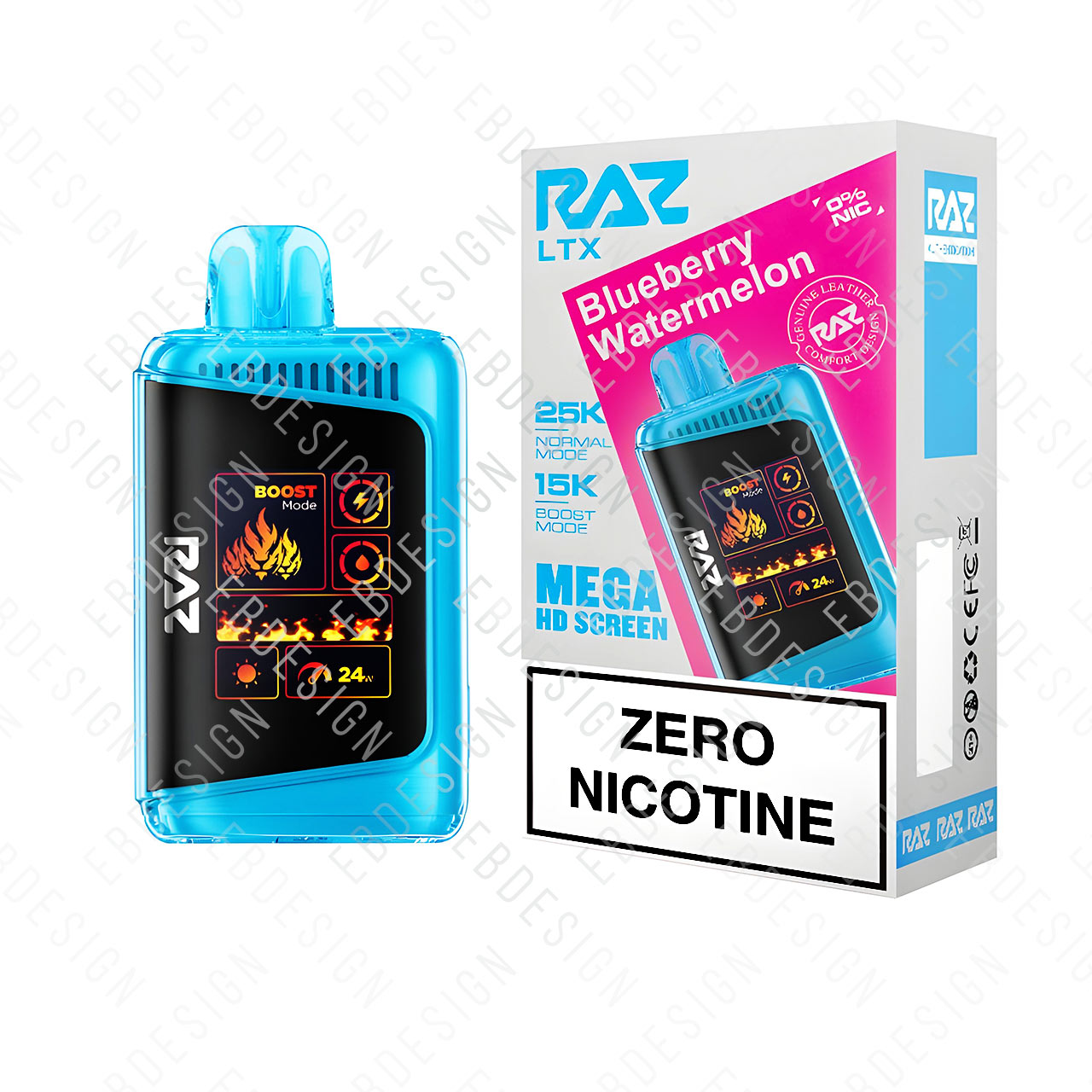 RAZ LTX Nicotine Free 25K puffs