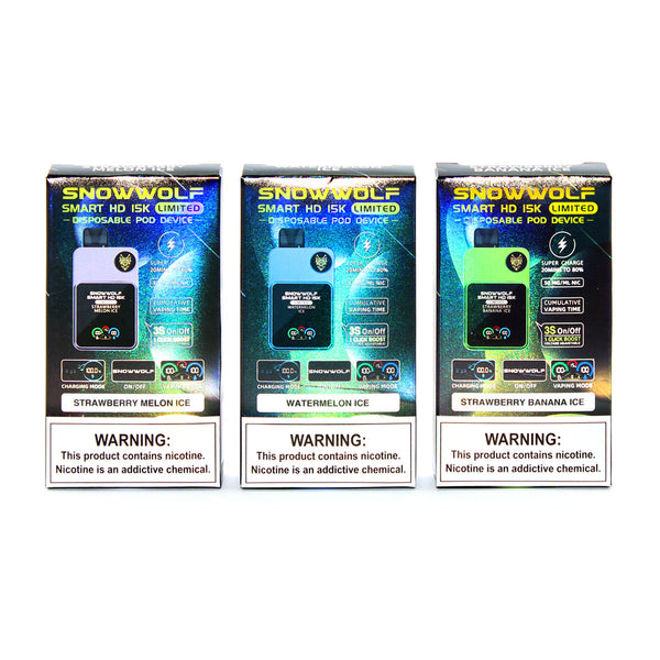 SnowWolf Smart HD 15K Vape Disposable | $16.99