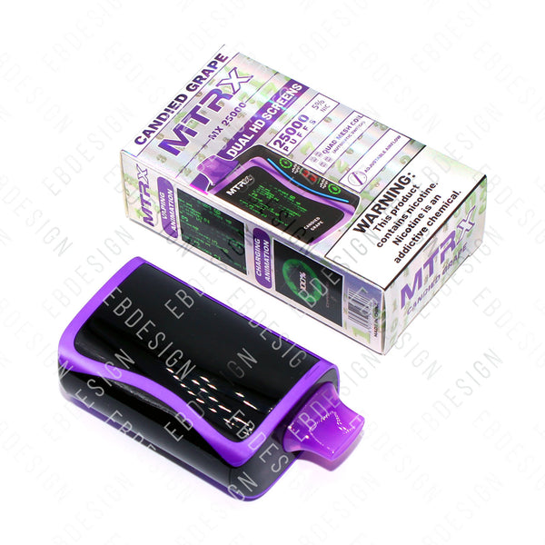MTRX 25000 Vape Disposable | $16.99 | MTRX 25K puffs Smart Screen  EBDesign