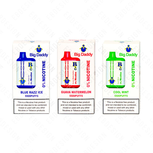 Big Daddy 5500 Puffs Disposable Vape | Big Daddy Nicotine Free Vape   EBDesign