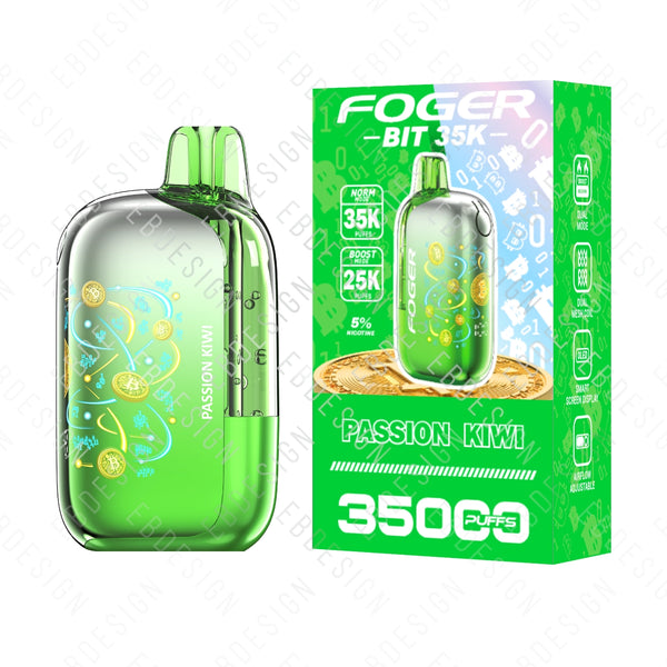 Foger Bit 35K Disposable Vape  35,000 Puffs & OLED Display  EBDesign
