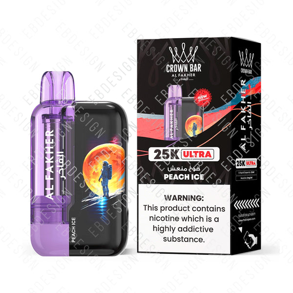 Al Fakher Crown Bar Ultra 25K Vape  25,000 Puffs | 5% Nicotine  EBDesign
