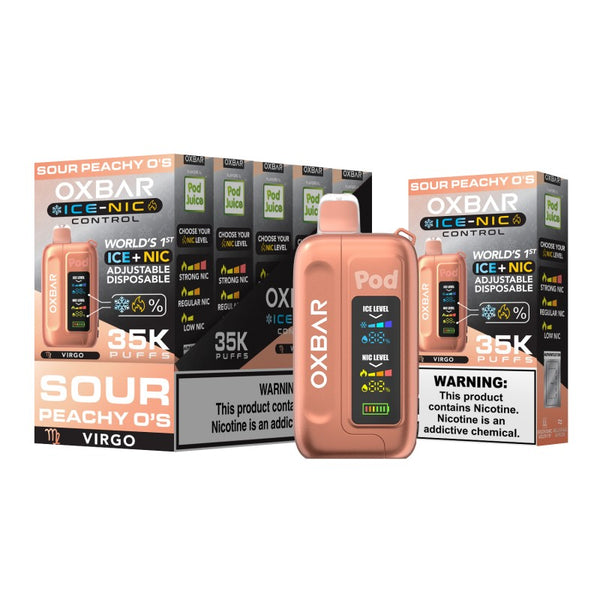Ox Bar Disposable Vape OXBAR Ice and Nicotine Control 35K puffs Vape Ox Bar Disposable Vape OXBAR Ice and Nicotine Control 35K puffs Vape