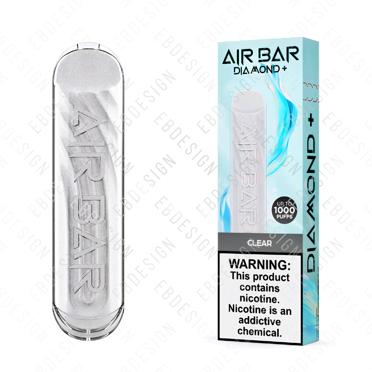 Plus Bar Vape Air Bar Diamond + (plus) Disposable Vape 5mL, 1000 Puffs, Mesh Coil EBDesign Plus Bar Vape Air Bar Diamond + (plus) Disposable Vape 5mL, 1000 Puffs, Mesh Coil EBDesign