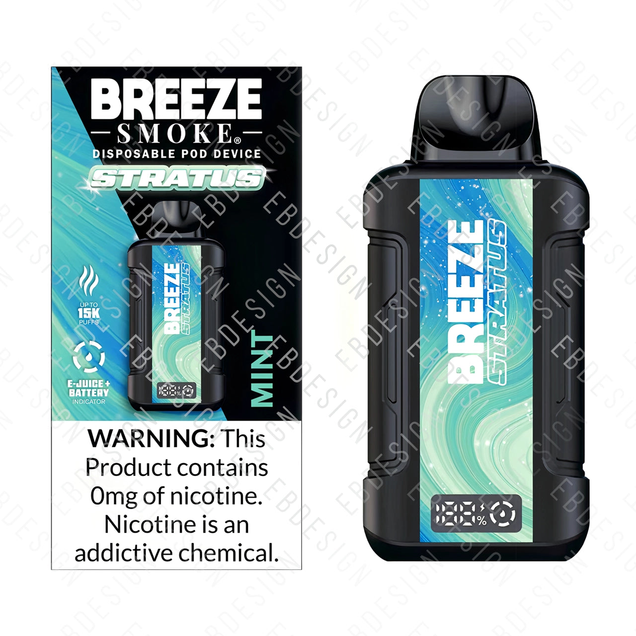 Breeze Stratus 0% Nicotine Disposable Vape 15,000 Puffs | Rechargeable EBDesign Breeze Stratus 0% Nicotine Disposable Vape 15,000 Puffs | Rechargeable EBDesign