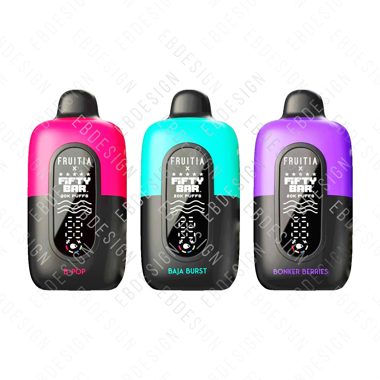 Fifty Bar x Fruitia 20K Puffs Disposable Vape | Vape made in USA EBDesign Fifty Bar x Fruitia 20K Puffs Disposable Vape | Vape made in USA EBDesign