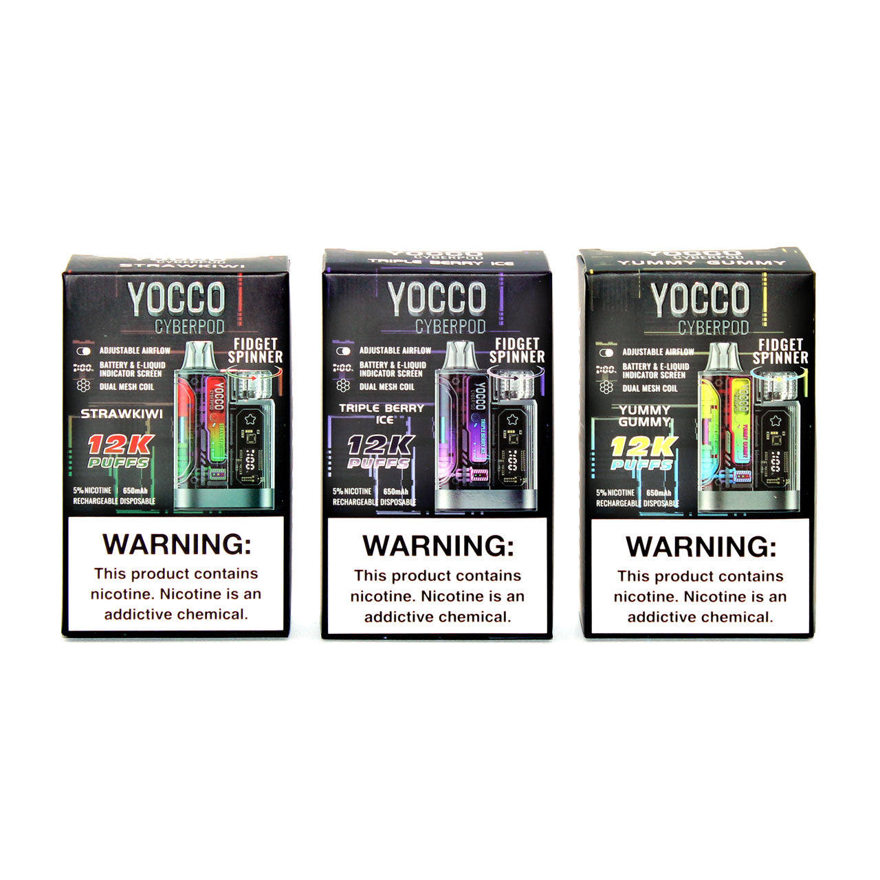 Vape Fidget YOCCO Cyberpod 12000 Vape Disposable | .99 Vape Fidget YOCCO Cyberpod 12000 Vape Disposable | .99