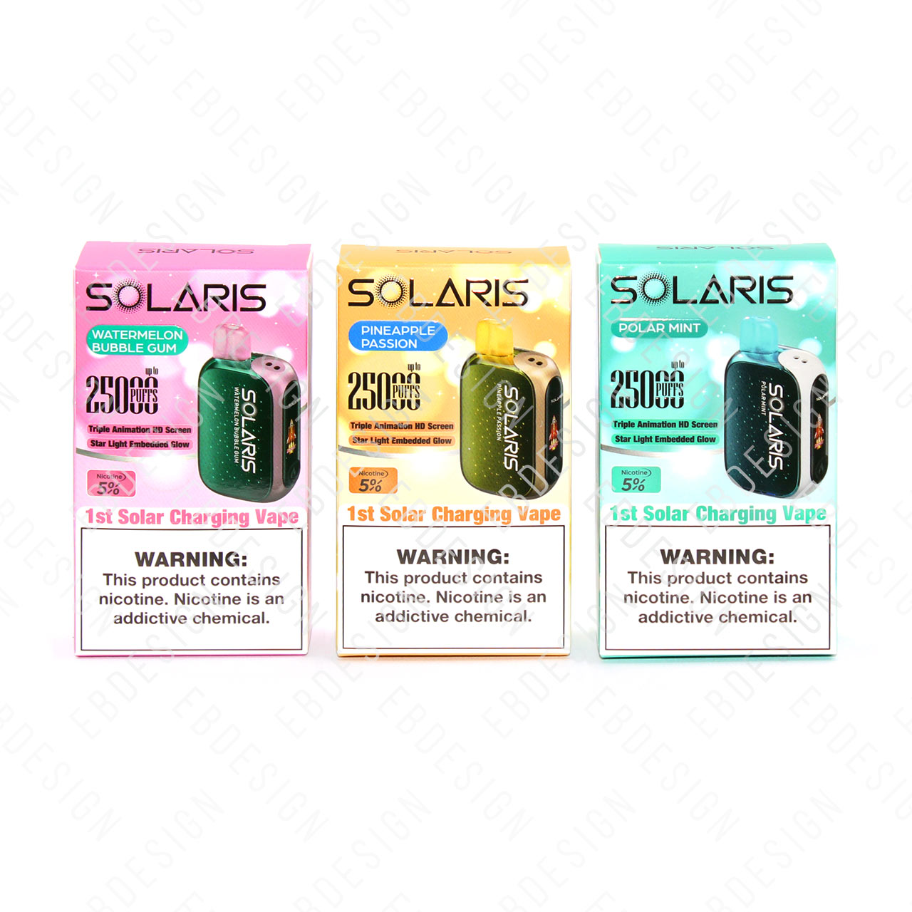 Solaris 25000 Vape Disposable | $17.99 | Solaris 25K Puffs Solar Charging EBDesign Solaris 25000 Vape Disposable | $17.99 | Solaris 25K Puffs Solar Charging EBDesign