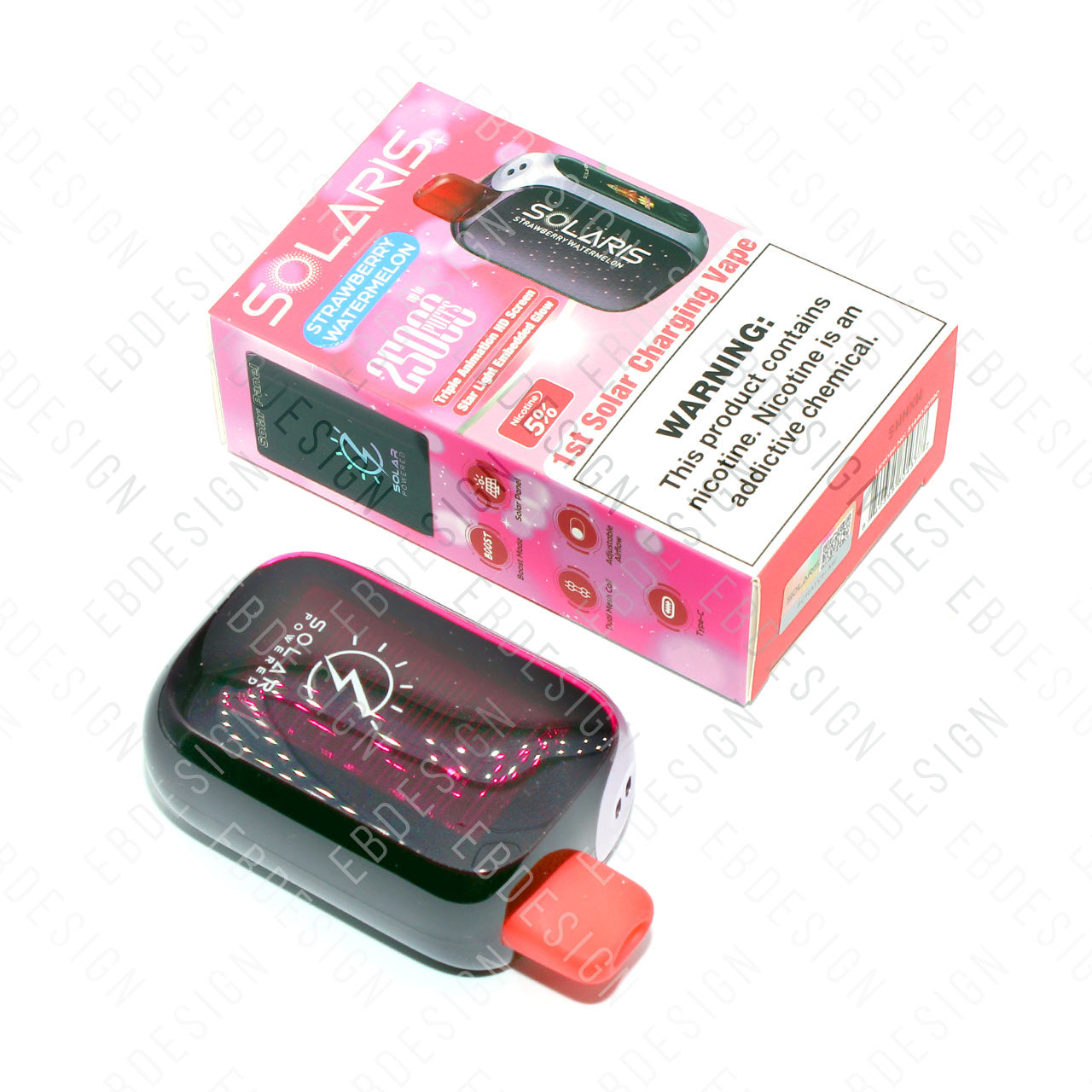 Solaris 25000 Vape Disposable | $17.99 | Solaris 25K Puffs Solar Charging EBDesign Solaris 25000 Vape Disposable | $17.99 | Solaris 25K Puffs Solar Charging EBDesign