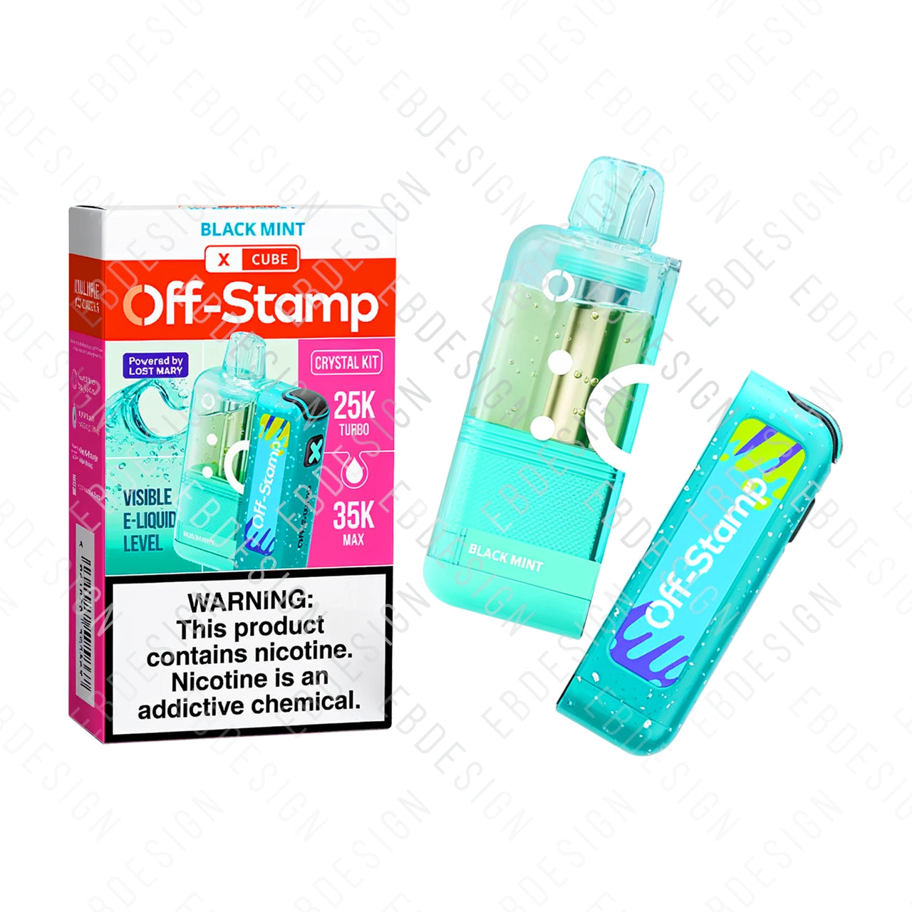 Off-Stamp X Cube Crystal 35K Disposable Pod or Full Kit with Charger EBDesign Off-Stamp X Cube Crystal 35K Disposable Pod or Full Kit with Charger EBDesign