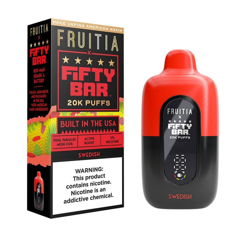 Fifty Bar x Fruitia 20K Puffs Disposable Vape | Vape made in USA EBDesign Fifty Bar x Fruitia 20K Puffs Disposable Vape | Vape made in USA EBDesign